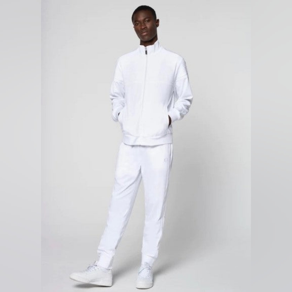 Men's Sergio Tacchini White on White Casual Tracksuit NWT